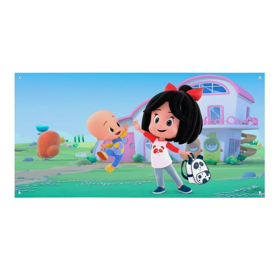 Cleo and Cuquin-Theme Backdrops Banner Birthday Party Decor Supplies Personalized Party Backdrop Decoration,5x3ft150x90cm