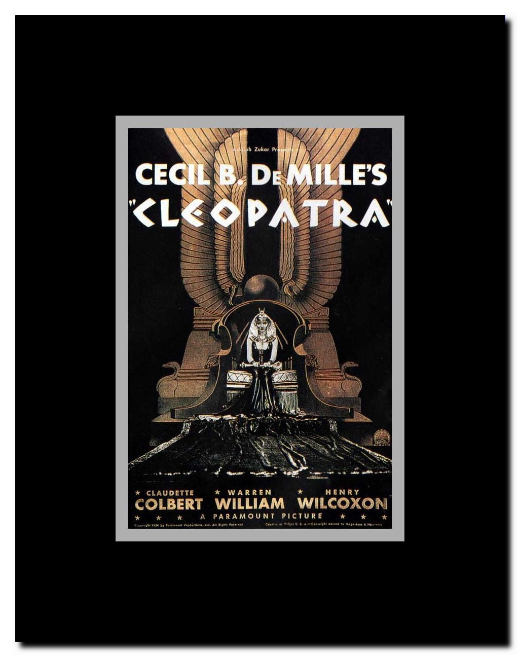 Cleopatra Framed Movie Poster