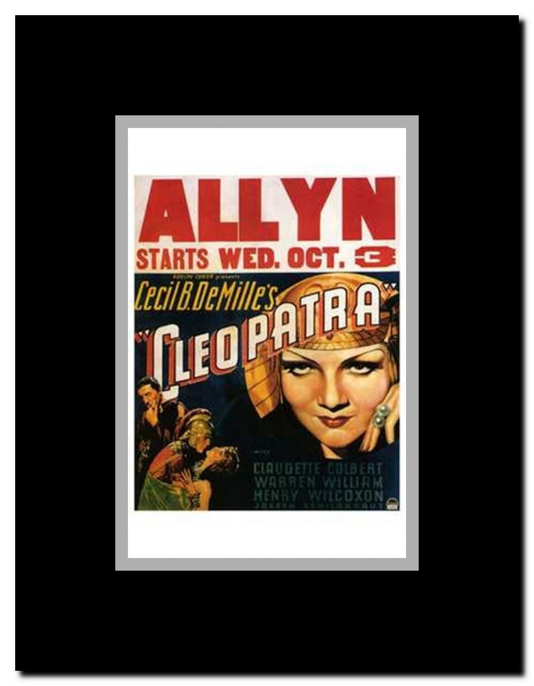 Cleopatra Framed Movie Poster