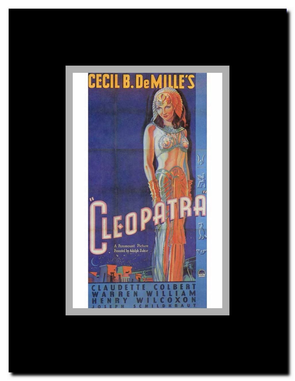Cleopatra Framed Movie Poster