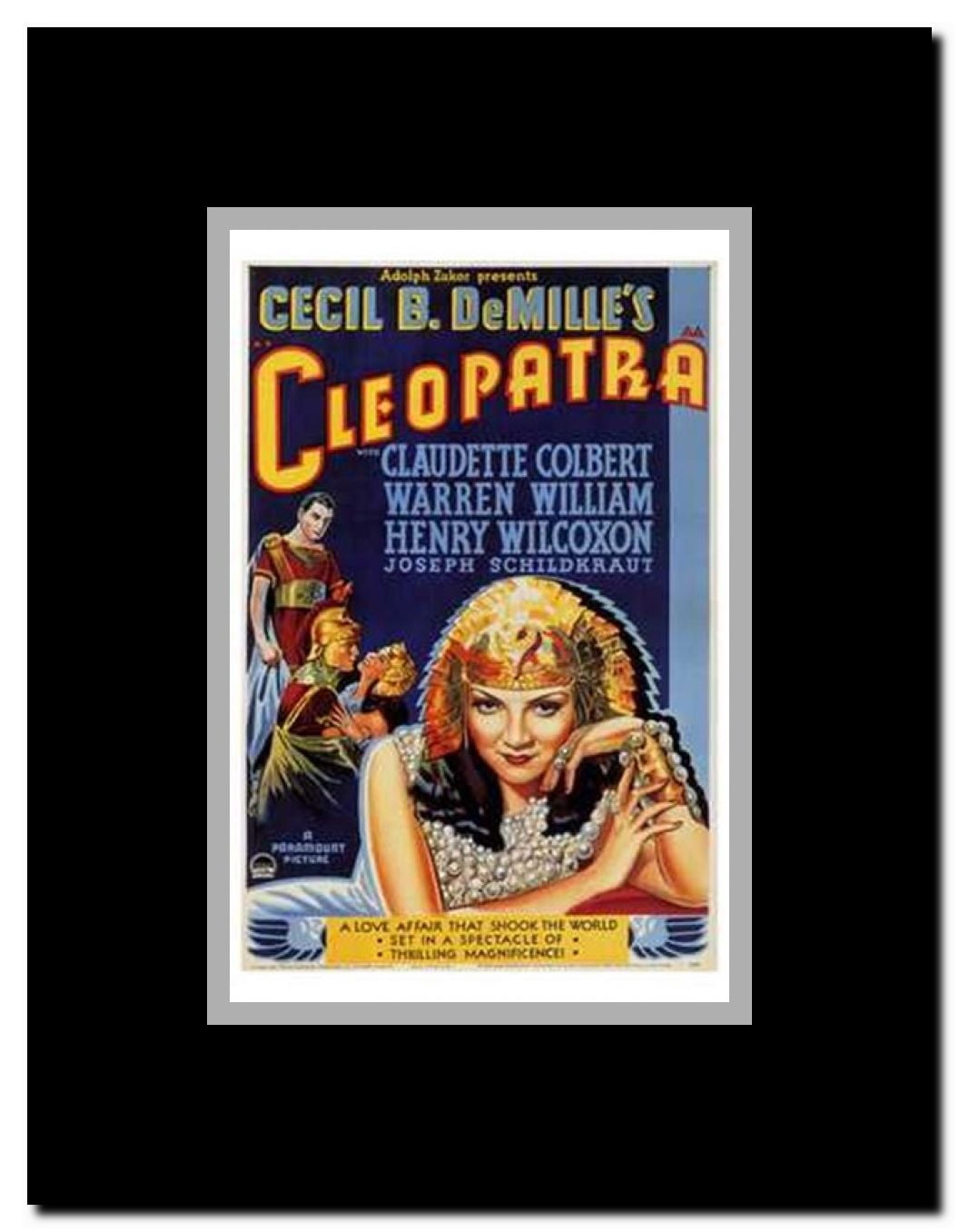 Cleopatra Framed Movie Poster