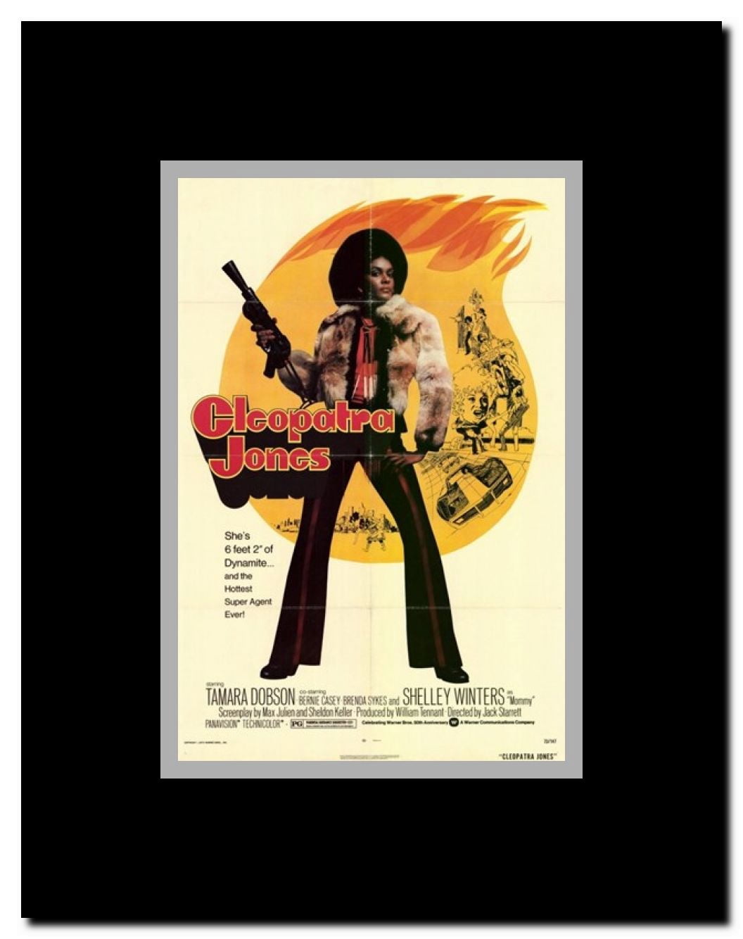 Cleopatra Jones c.1973 - style B Framed Movie Poster