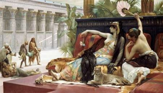 Cleopatra Testing Poison On Condemned Slaves Canvas Art - Alexandre Cabanel (24 x 36)