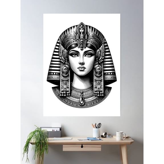Cleopatra The Queens Poster Wall Art, Modern Wall Decor For Living Room Bedroom, 16x24 UNFRAMED