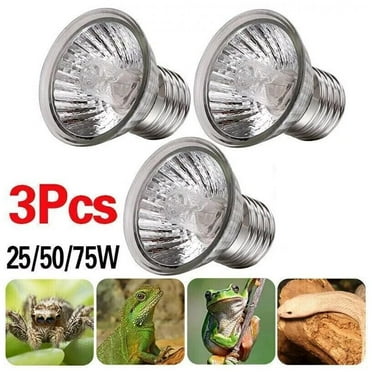 Clerance! 3Pcs Reptile Light Bulb Uv Heat Lamp UvbUva Tortoise Turtle Calcium Supple