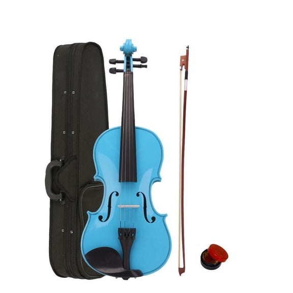 Acoustic Violin Fiddle Full Size with Bridge Bow Rosin Case Stringed Musical Instruments for Beginner Adult Boys Girls Children Kids (4/4)
