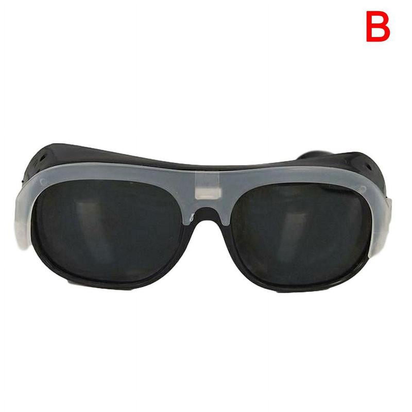 SSKFHGI Black (Cowhide Glasses) Welding Glasses Welder Welding Labor Protection Safety Goggles Anti-Impact Burning Argon Arc Welding Sunglasses