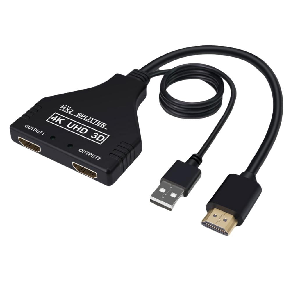 Clerance! Black one size HDTV splitter one to two with USB power supply ...