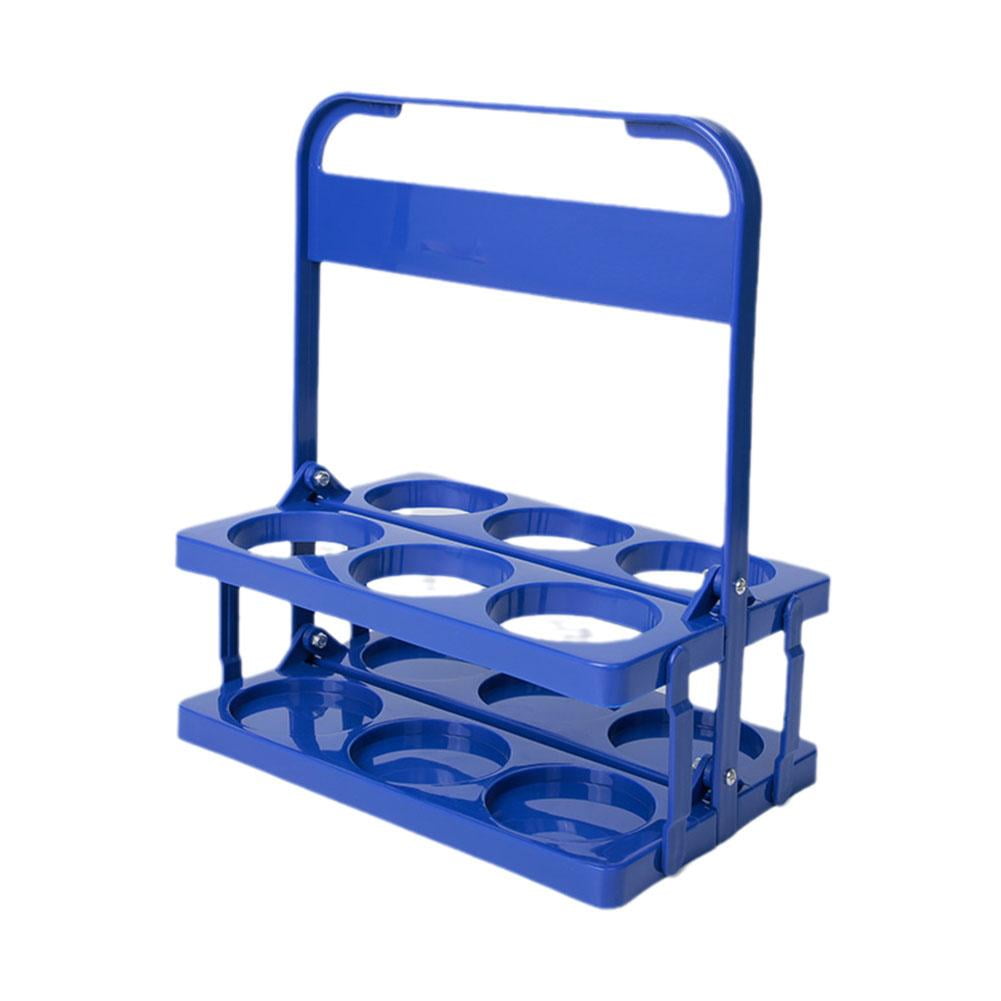 Clerance! BlueColored 6Bottle Beer Rack, Foldable Plastic Material