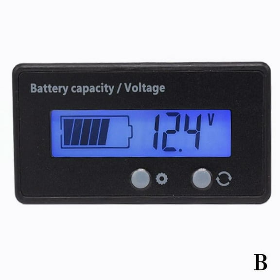 Clerance! Blue Light Lead-Acid Lithium Battery Power Display Power Display Board Remaining Power Percentage Voltage Meter Head Gy-6s