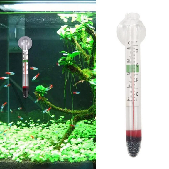 Clerance! Fish Tank Tropical Aquarium Thermometer Floating Tempered Glass Easy Read