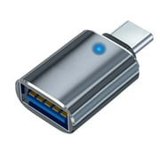 Clerance! Gray OTG adapter typ-c to USB3.0 mobile phone with light card reader car charging adapter accessories wholesale