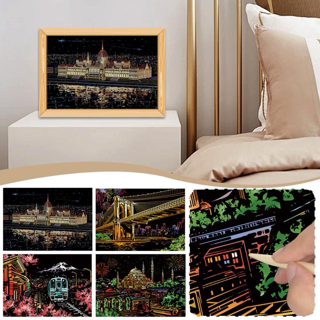 Clerance! Hueboard Scratch Art Hue Board Scratch Art Hueboard Art