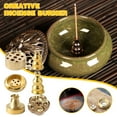 thumbnail image 1 of HPDL Incense Burner Brass Vintage Cone Holder Ash Catcher Lot For Yoga I0, 1 of 8