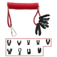 thumbnail image 1 of Clerance!Length 1.6m Nine Keys + Zhudan Key Chain Flameout Rope Suitable For Yamaha Outboard Engine Flameout Switch Safety Rope Motorboat Emergency Safety, 1 of 6
