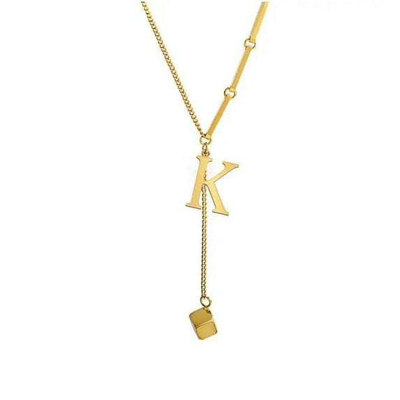 Clerance! Letter Necklace 26 Letter Simple Necklace Women'S Versatile Niche Design Clavicle Chain Korean Version Of Cold Style