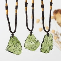 Clerance! Natural Moldavite Impact Glass Czech Meteorite Energy Chakra Pendants