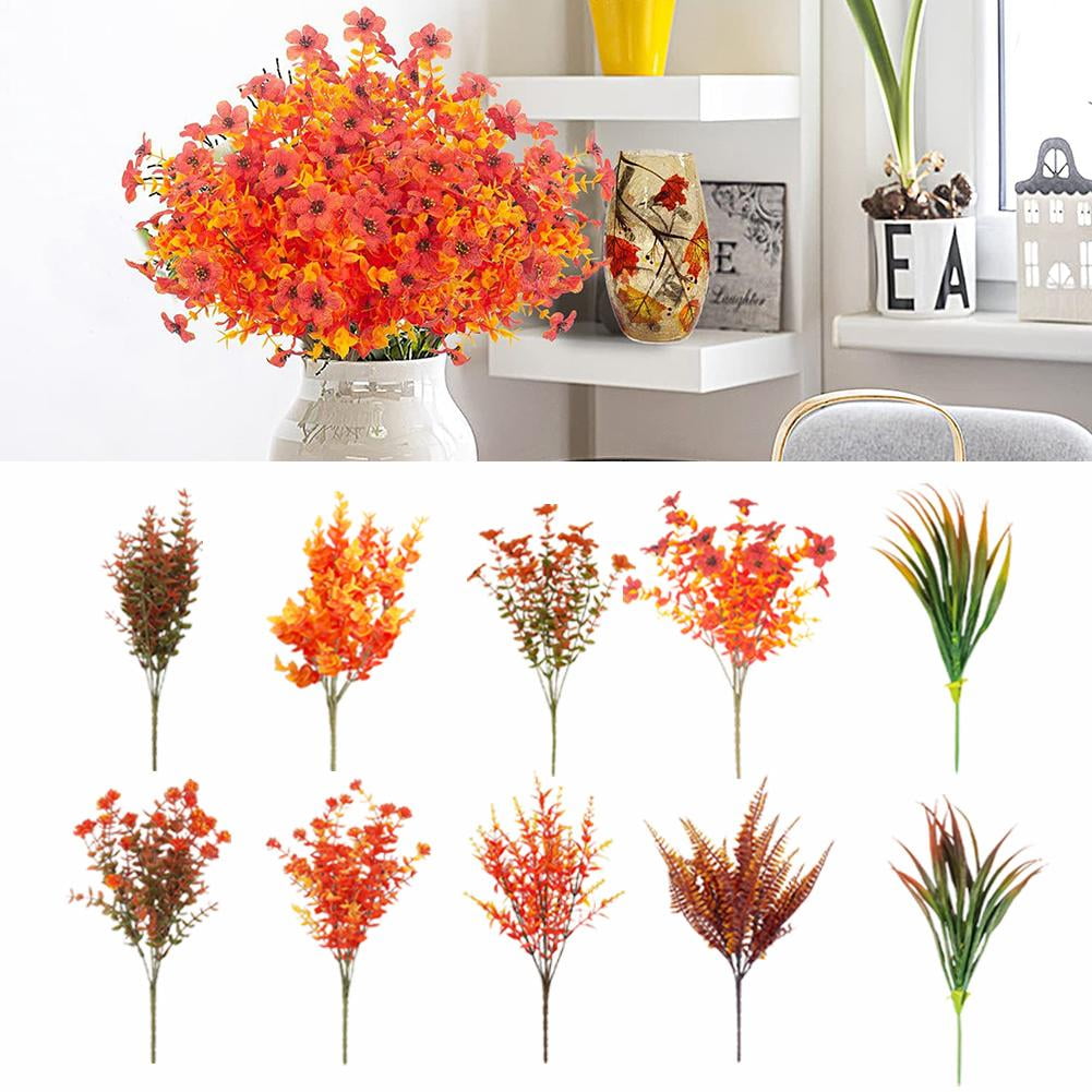 HPDL Outdoor Artificial Fall Flowers for Garden Porch Window Box