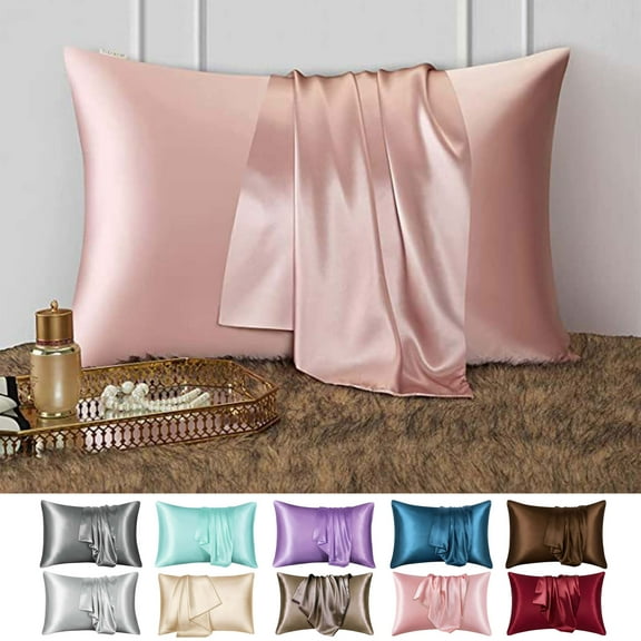 PEONAVET Silk Pillow Case 20*30In Satin Pillowcase for Hair and Skin Pillowcases Standard Size Luxury and Soft Satin Pillow Covers