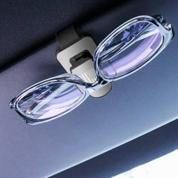Clerance PEONAVET Sunglass Holder for Car, Car Mounted Glasses Clip Sunglasses Box Sunshade Creatives Glasses Clip for Storing and Decorating Car Interior Products(Sliver)