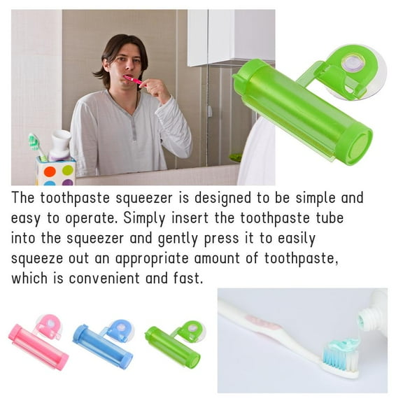 Clerance! PawCasa Toothpaste Squeezer Plastic Extruder Tube Roller Rolling Squeezing Tool HOT