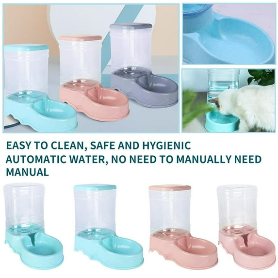 Clerance! Pet Automatic Feeder Cat Drinking Bowl Cat Bowl Large Capacity Dog Bowl 3