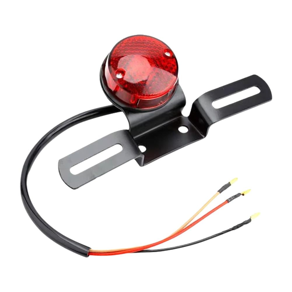Clerance! Tail Light Brake Light Motorcycle Accessories Harley Cruise Prince Car Modified Retro Metal Tail Light Brake Light License Plate Brake Tail Light