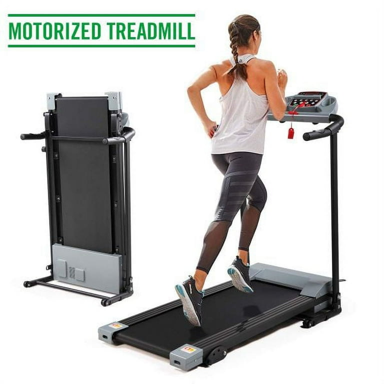 Clerance Treadmill Foldable Treadmill for Home Electric Treadmill Workout Running Machine 3 Level Manual Incline Treadmill with LCD Monitor for Home