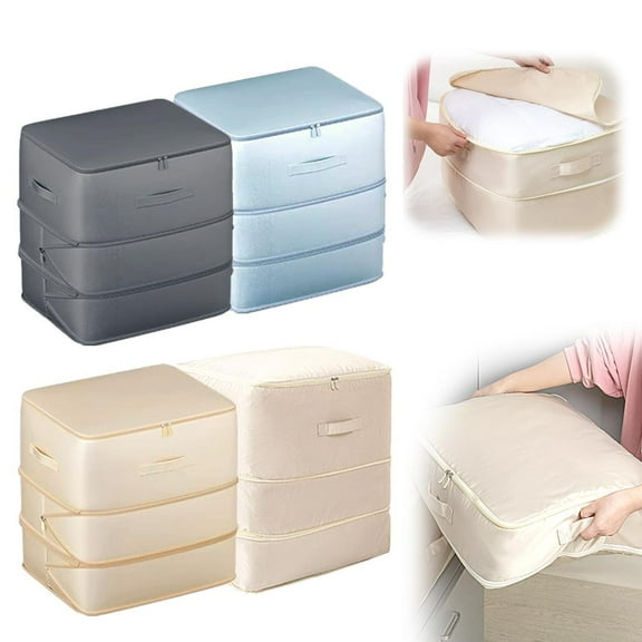 Clerance! Ultra Space Saving Self Compression Organizer Compression Duvet Storage Bag Fast