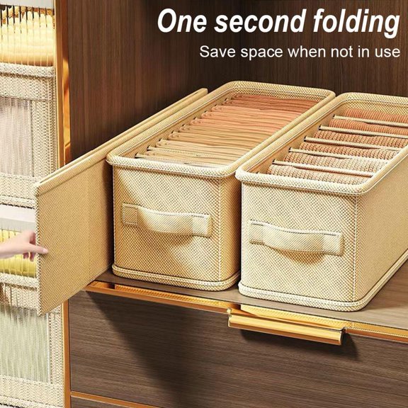 HPDL Underwear Storage Box Organizer Dividers Foldable Closet Lingerie Storage