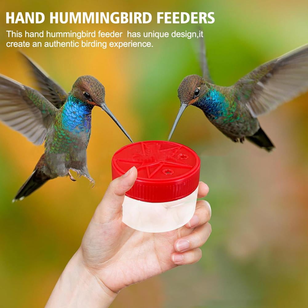 Clerance! Upgrade Hand Hummingbird Feeders Mini Handheld Hummingbird ...