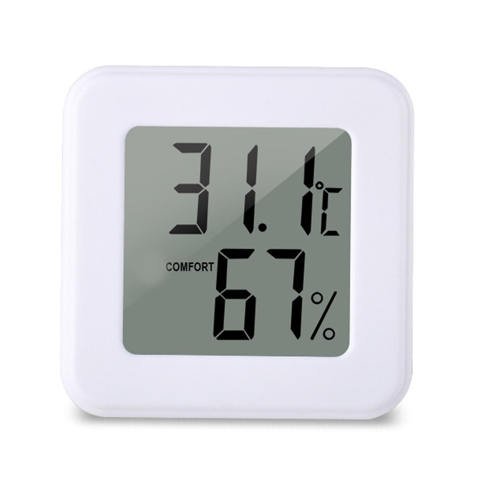 Clerance! White new 1207 mini electronic thermometer and hygrometer car thermometer with smiley display refrigerator thermometer
