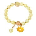 thumbnail image 1 of Clerance! Yellow (A Small Daisy Bracelet) Flower Bracelet Ins Niche Design Burst Flower Crystal Bracelet Korean Girls Cold Style Personality Girlfriends Couple Jewelry, 1 of 5