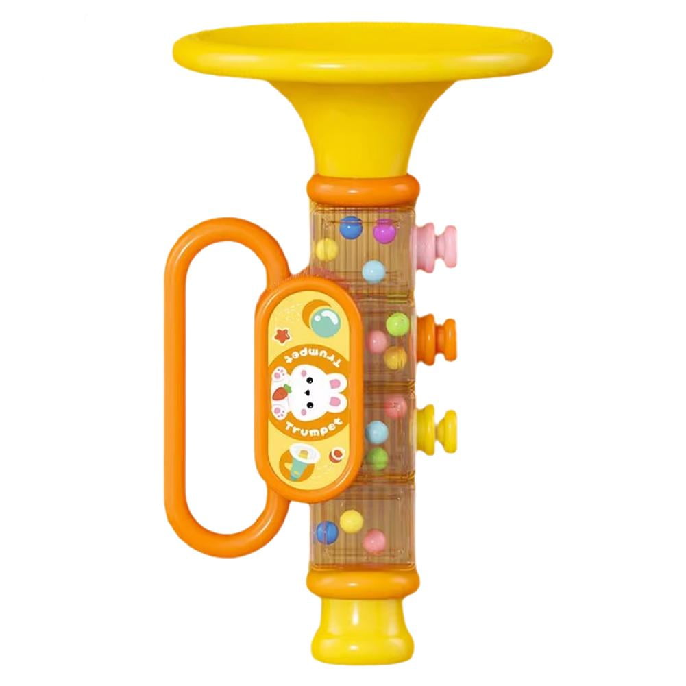 Clerance! Yellow Cute Pet Trumpet (With Lanyard) Opp Bag Children'S