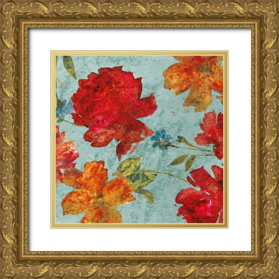 Cleret, Audrey 12x12 Gold Ornate Wood Framed with Double Matting Museum Art Print Titled - Printemps I