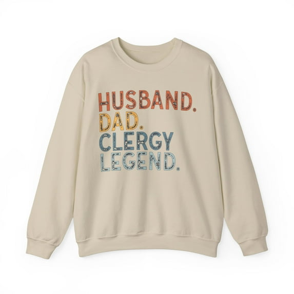 Clergy Sweatshirt Gifts Crew Neck Shirt Long Sleeve Unisex