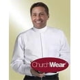 thumbnail image 1 of Clerical Shirt-Long Sleeve Banded Collar & French Cuff-17X34/35-White, 1 of 3