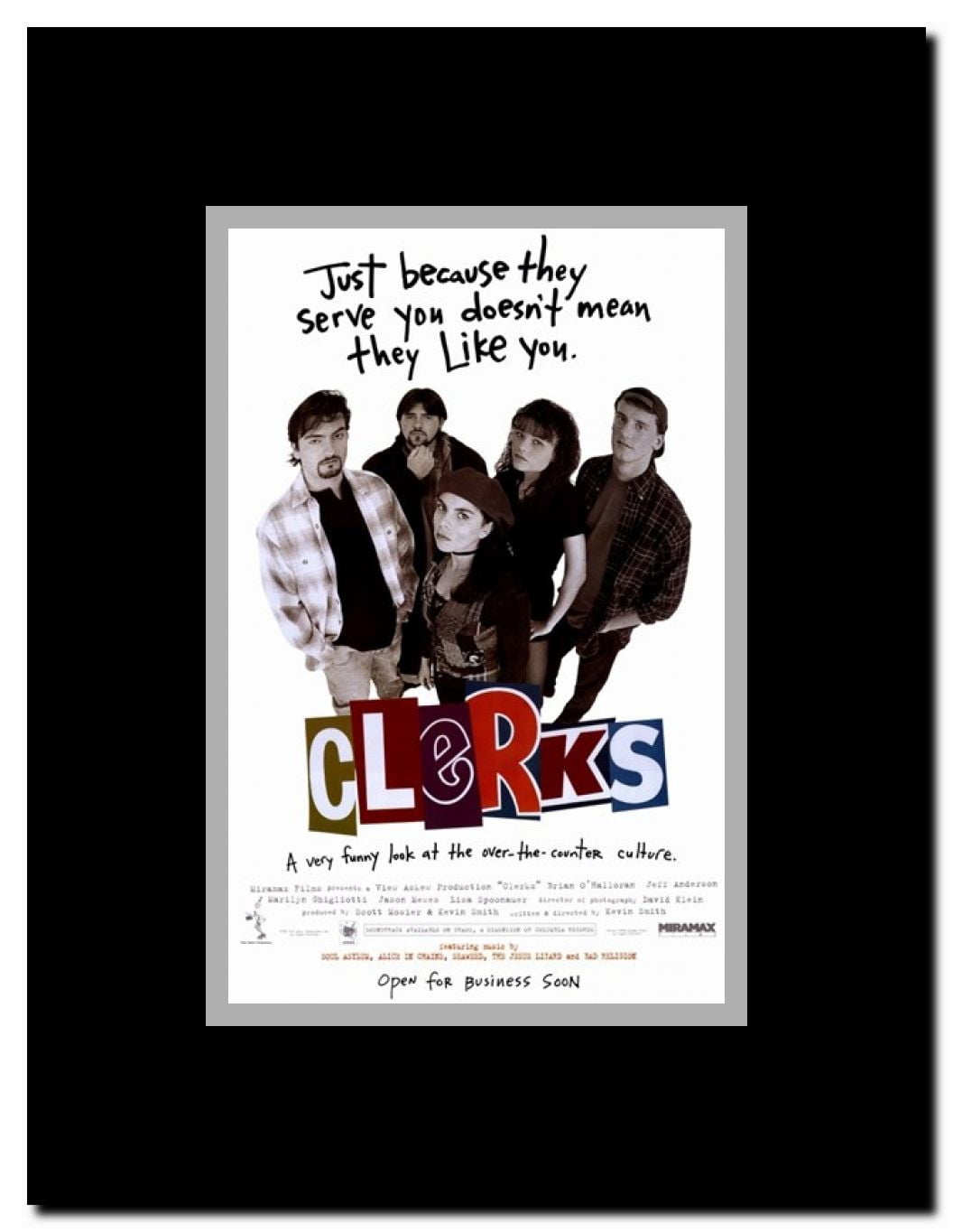 Clerks Framed Movie Poster