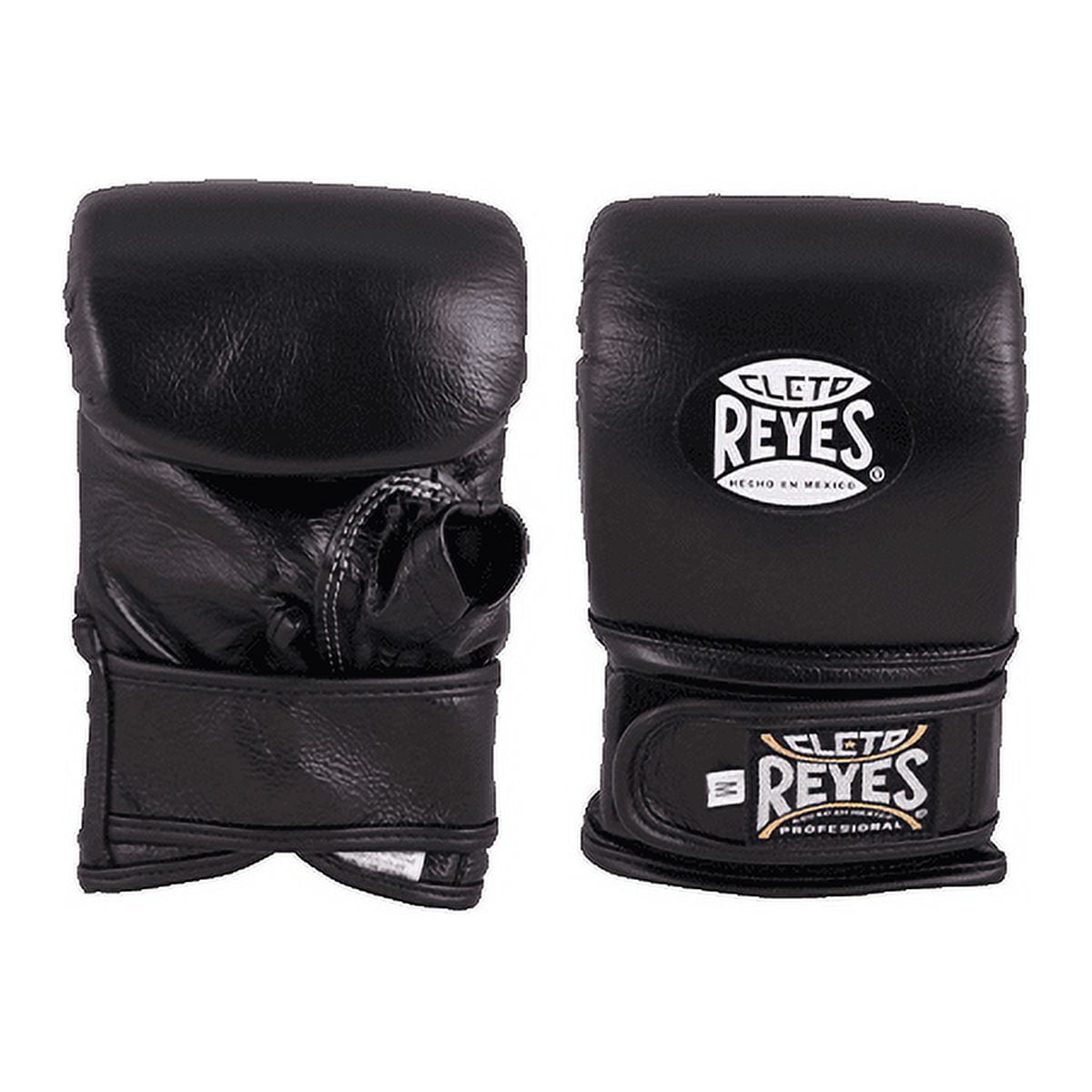 Cleto Reyes Boxing Bag Gloves with Hook and Loop Closure - Large - Black