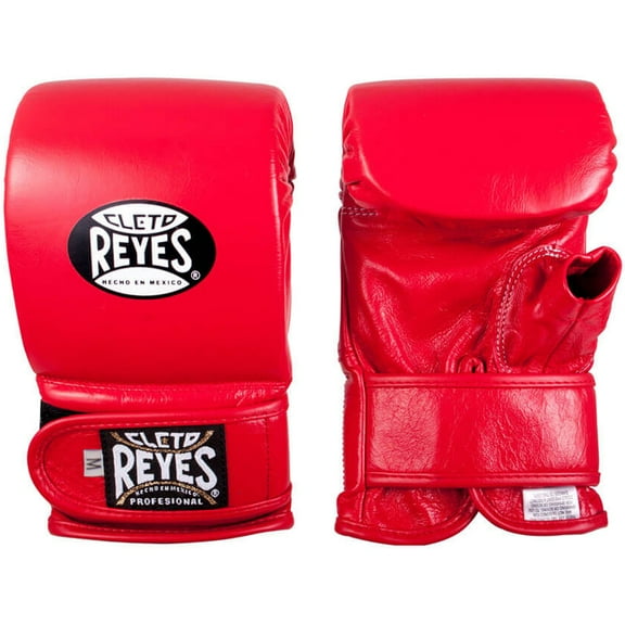 Cleto Reyes Boxing Bag Gloves with Hook and Loop Closure - Large - Red