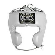Cleto Reyes Boxing Headgear with Cheek Protection for Men and Women Large, White