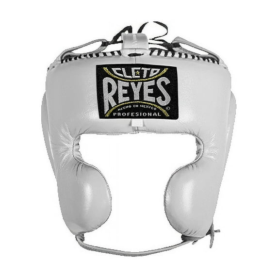 Cleto Reyes Boxing Headgear with Cheek Protection for Men and Women (Large, White)
