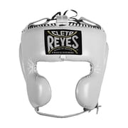 Cleto Reyes Boxing Headgear with Cheek Protection for Men and Women Medium, White