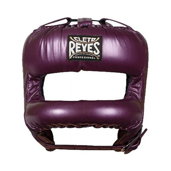 Cleto Reyes Boxing Headgear with Face Bar for Men and Women (Metallic Purple)