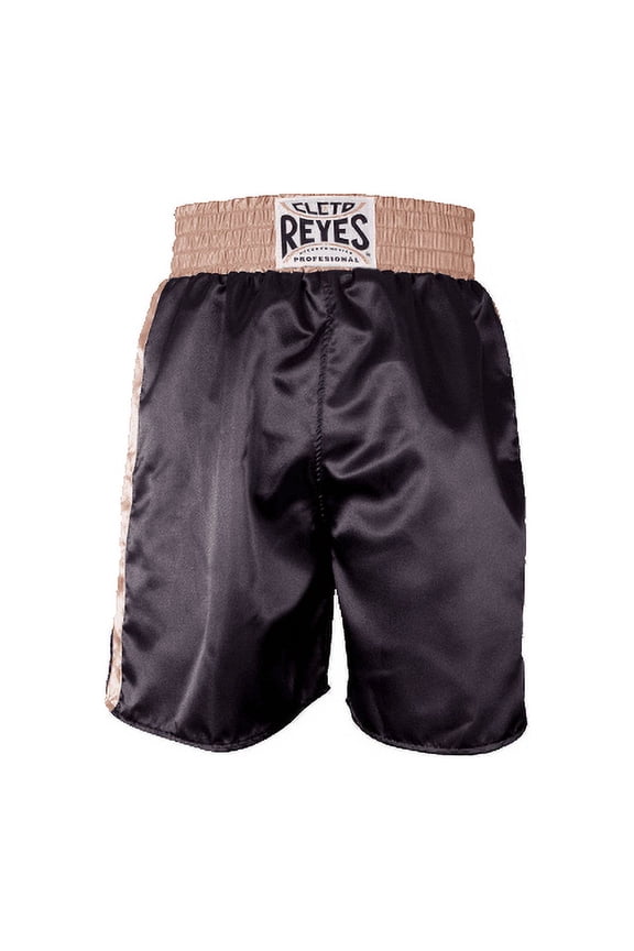 Boxing Shorts Trunks for Men (Medium, Black/Gold)