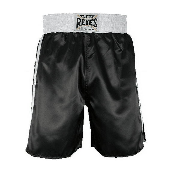 Cleto Reyes Boxing Shorts Trunks for Men (Medium, Black/White)