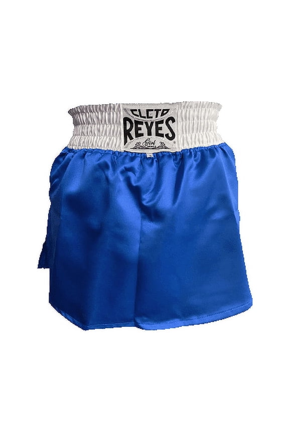Boxing Skirt Trunks Shorts for Women (Blue/White, Medium)