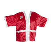 Cleto Reyes Boxing Trainers and Coaches Satin Corner Robe Competition Uniform Apparel for Men and Women, Red White