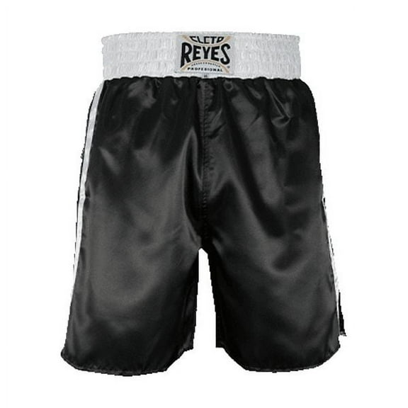 Cleto Reyes Boxing Trunks for Man (Large, Black/White)