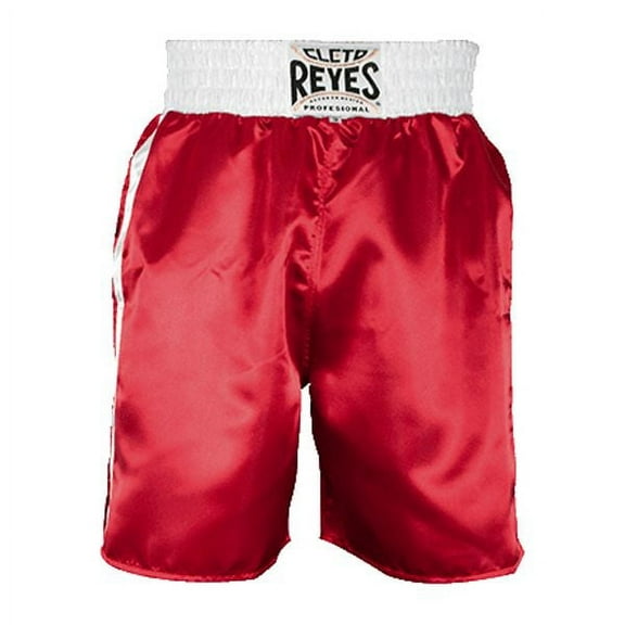 Cleto Reyes Boxing Trunks for Man (Large, Classic Red/White)